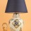Mer Patterned Ceramic Lampshade Navy Blue