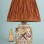 Handmade Ceramic Lampshade Brown with Arme Pattern