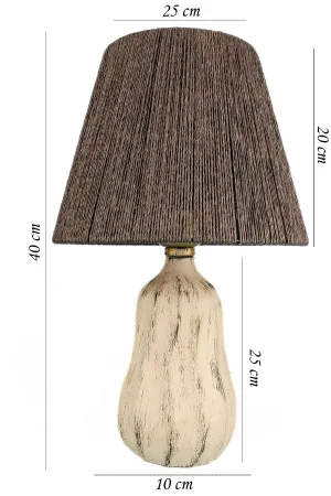Faire Handmade Ceramic Lampshade Gray Faire Handmade Ceramic Lampshade Gray