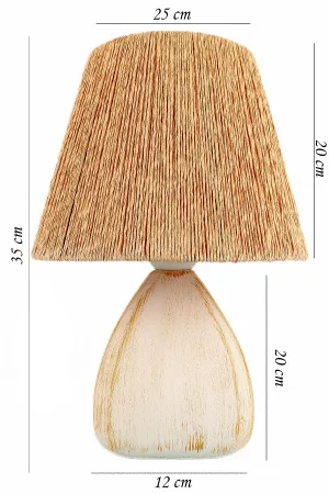 Serre Handmade Ceramic Lampshade Natural Serre Handmade Ceramic Lampshade Natural