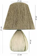 Serre Handmade Ceramic Lampshade Green