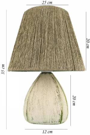 Serre Handmade Ceramic Lampshade Green Serre Handmade Ceramic Lampshade Green