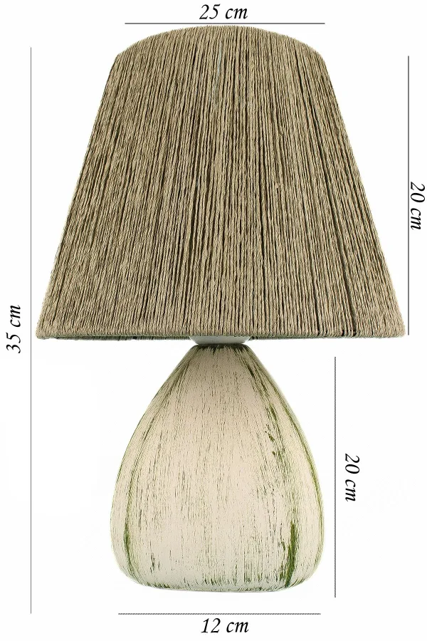 Serre Handmade Ceramic Lampshade Green