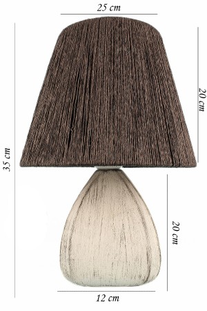Serre Handmade Ceramic Lampshade Black