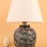 Rapide Handmade Ceramic Lampshade Black and White