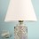 Lent Patterned Handmade Ceramic Lampshade White