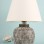 Planate Handmade Ceramic Lampshade Gray White