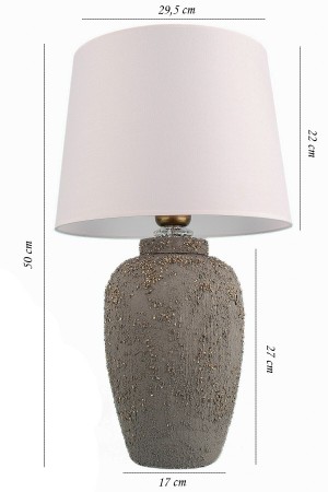 Jouer Handmade Ceramic Lampshade Gray White