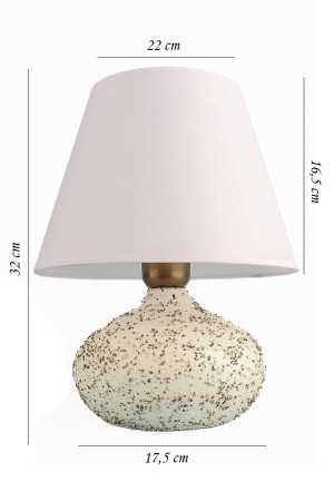 Chasse Handmade Ceramic Lampshade White