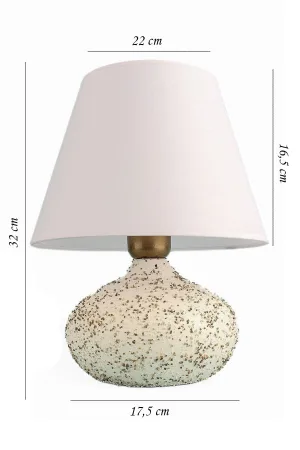 Chasse Handmade Ceramic Lampshade White Chasse Handmade Ceramic Lampshade White