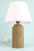 Course Handmade Ceramic Lampshade Brown-white