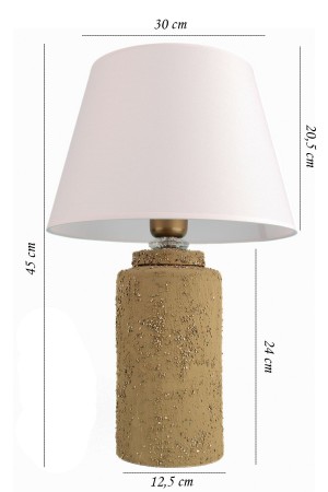 Course Handmade Ceramic Lampshade Brown-white