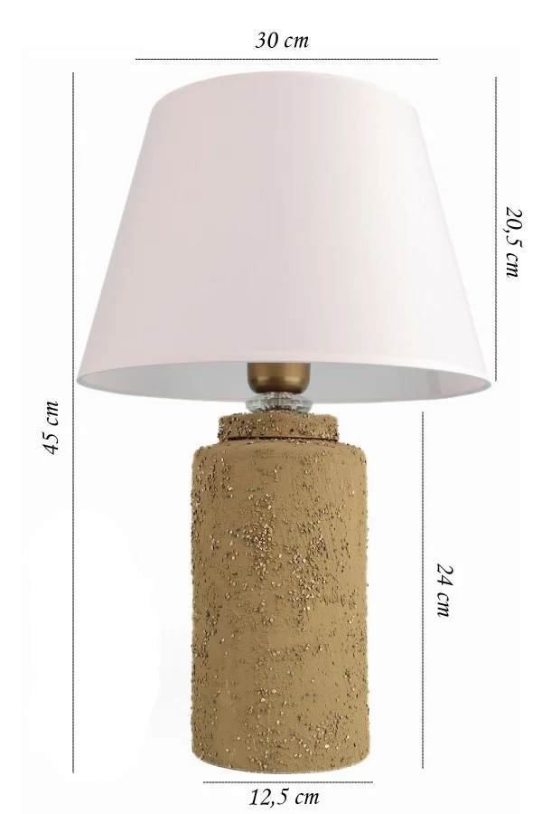 Course Handmade Ceramic Lampshade Brown-white