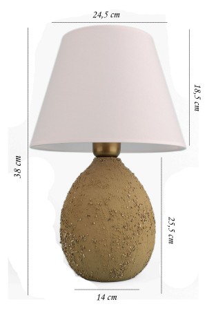 Plus Handmade Ceramic Lampshade Brown-white
