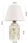 Fermoir Handmade Ceramic Lampshade White