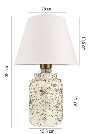 Fermoir Handmade Ceramic Lampshade White Fermoir Handmade Ceramic Lampshade White