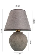 Joie Handmade Ceramic Lampshade Gray