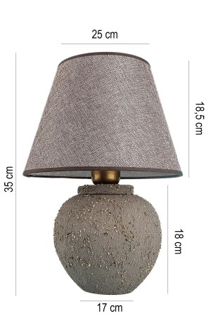 Joie Handmade Ceramic Lampshade Gray