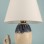 Reflechi Handmade Ceramic Lampshade Navy Blue-Cream