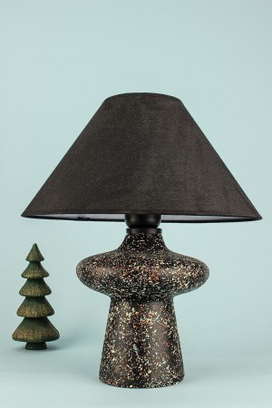 Sesame Handmade Ceramic Lampshade Black