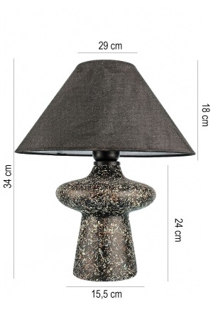 Sesame Handmade Ceramic Lampshade Black