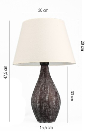 Basilic Handmade Ceramic Lampshade White