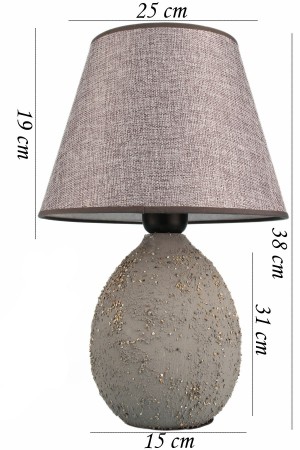 Modifier Handmade Ceramic Lampshade Gray