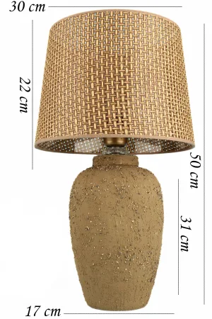 Coller Handmade Ceramic Lampshade Brown Coller Handmade Ceramic Lampshade Brown