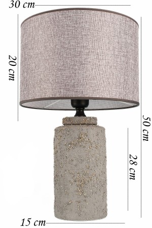 Languette Handmade Ceramic Lampshade Gray