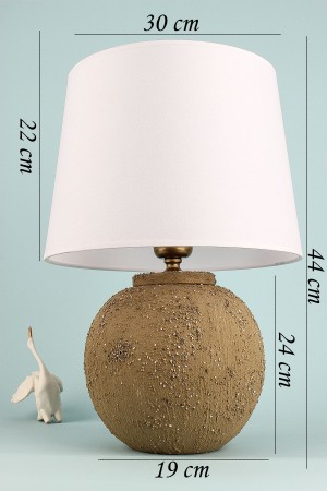 Clair Handmade Ceramic Lampshade Brown White