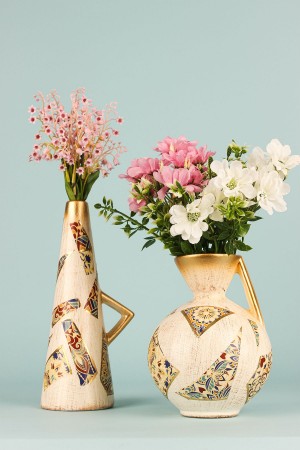 Festin 2-Piece Handmade Decorative Ceramic Vase