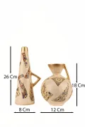 Festin 2-Piece Handmade Decorative Ceramic Vase