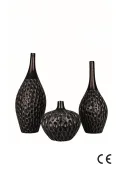 Lucerno Handmade Decorative Ceramic 3-Piece Vase Set
