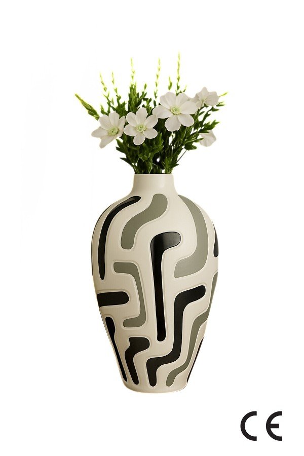 Whitevas Handmade Decorative Ceramic Vase Whitevas Handmade Decorative Ceramic Vase
