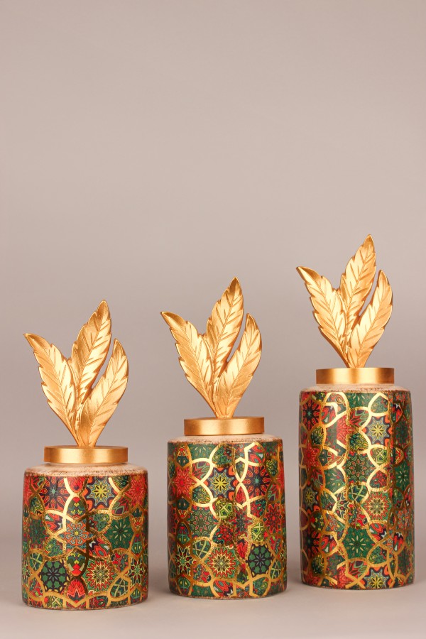 Lazoria Handmade Decorative Ceramic Set of 3 Vase Lazoria Handmade Decorative Ceramic Set of 3 Vase