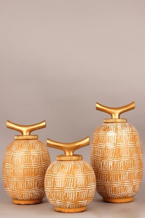 Trivora Handmade Dekoratif Seramik Vazo