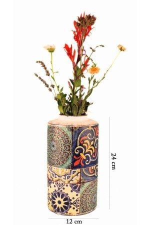 Mixte Patterned Ceramic Vase Colorful