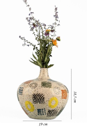 Miserable Handmade Ceramic Patterned Vase
