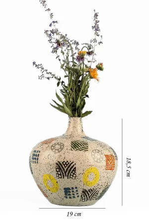 Miserable Handmade Ceramic Patterned Vase