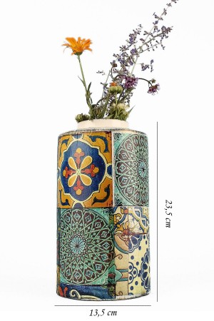 Marcher Handmade Ceramic Patterned Vase