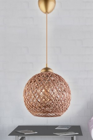 Mudulight Balle Single Pendant Jute Brown