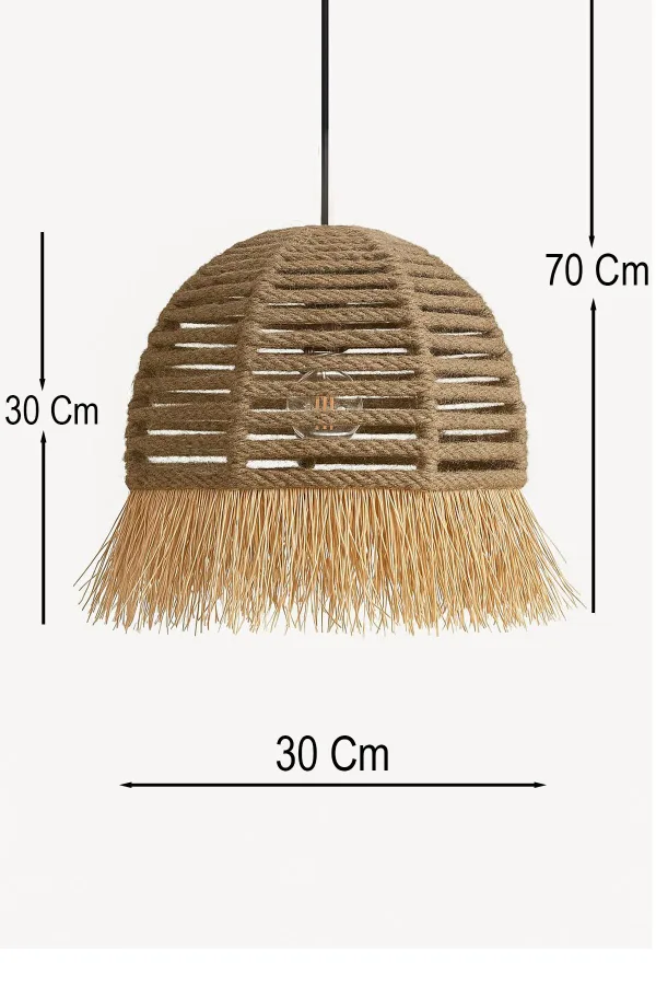 Rafina Handmade Tekli Sarkıt Jüt Avize Satın Al Rafina Handmade Tekli Sarkıt Jüt Avize Gözat