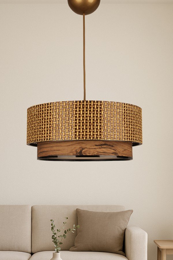 Bambusa Handmade Tekli Sarkıt Avize