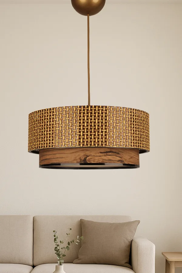 Bambusa Handmade Single Pendant Chandelier
