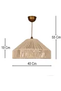 Ropina Handmade Tekli Sarkıt Avize