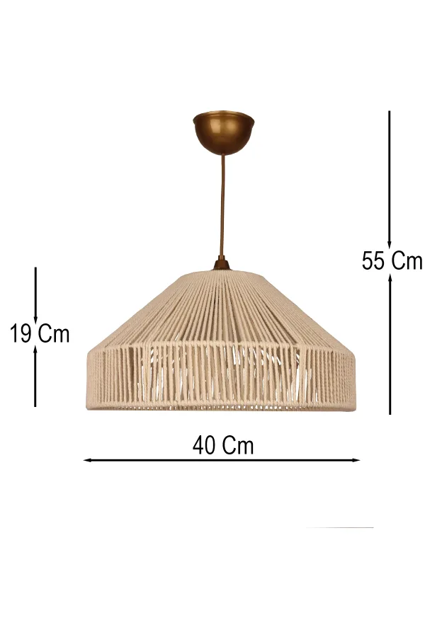 Ropina Handmade Tekli Sarkıt Avize