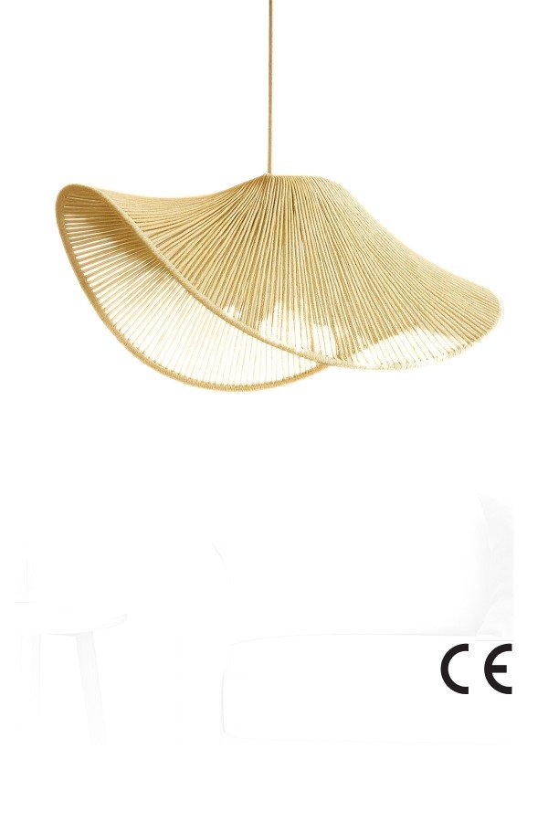 Charmelle Handmade Single Pendant Chandelier Ecru Charmelle Handmade Single Pendant Chandelier Ecru