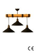 Voltira 3-Way Wooden Chandelier Voltira 3-Way Wooden Chandelier