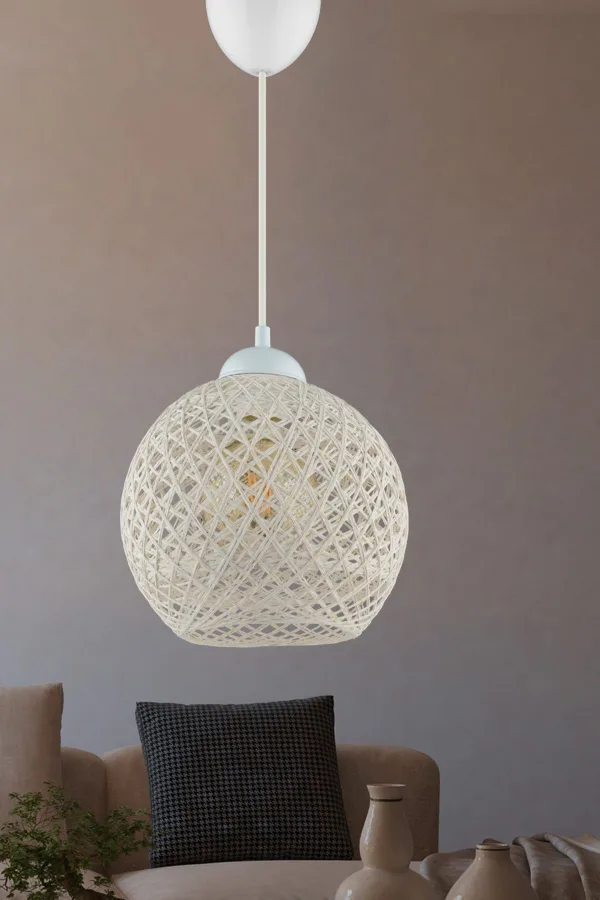 Mudulight Balle White Pendant Ball Chandelier