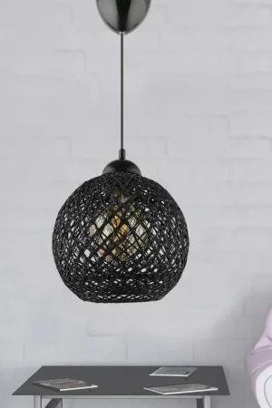 Mudulight Balle Siyah Sarkıt Top Avize